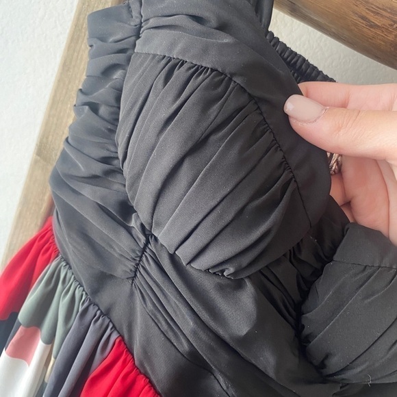 Candies - dress black with pattern - Size XS - Picture 4 of 6